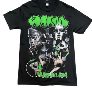 MF Doom black Graphic Tee hiphop rap tee